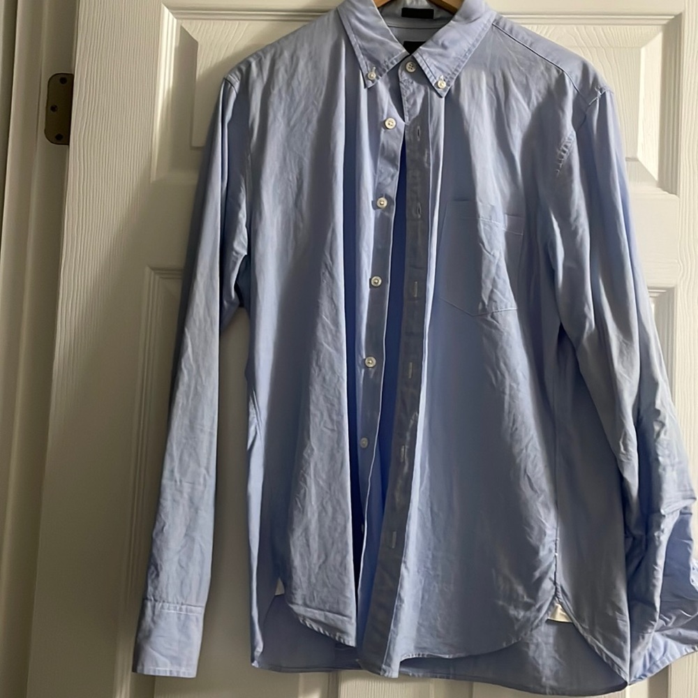 Blue j crew mens button up